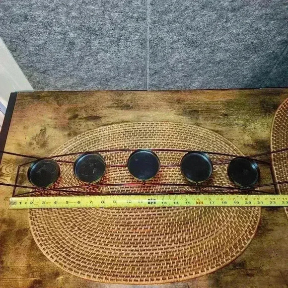 Arch Table Centerpiece Decoration 5 Tealight Candle Holder 22.5in x 4.5in - Picture 8 of 10